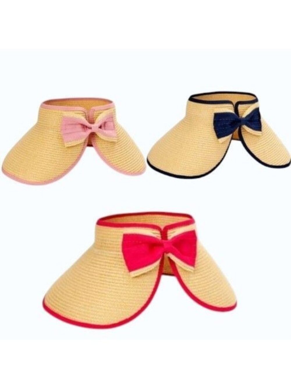 Time And Tru Packable Roll Up Summer Beach Visor Hat Women One Size